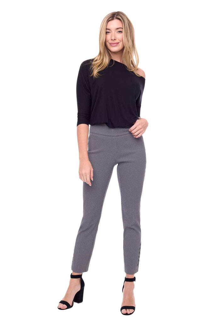 charisma Weave Techno Slim Ankle Pant Bottom Weave