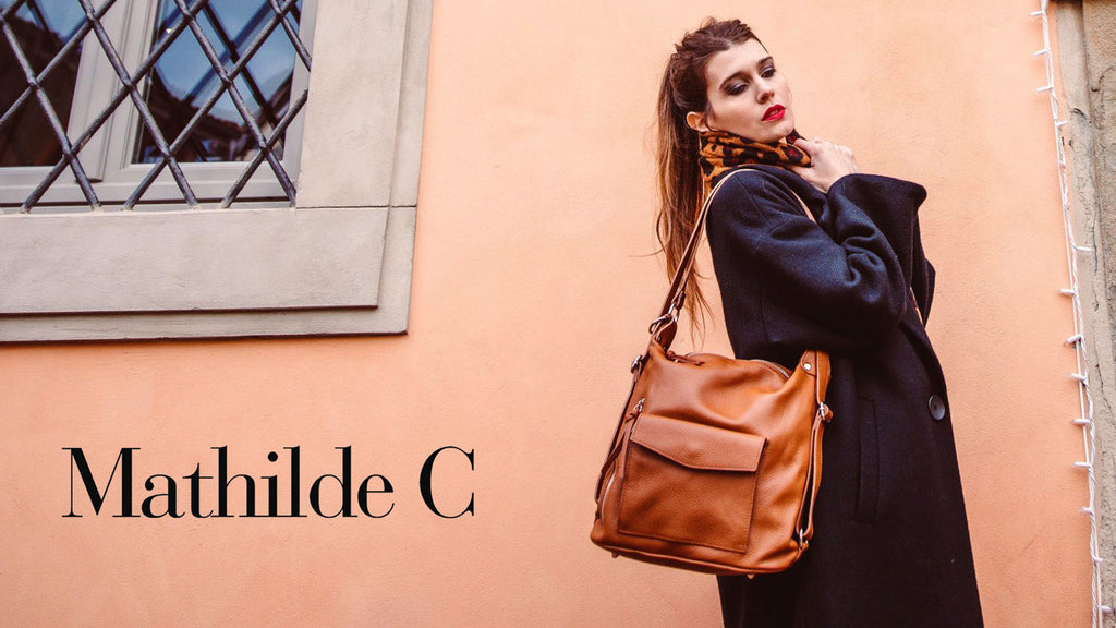 Mathilde C Accessories Leather Bag Purse Backpack Italian Style Comfort Charisma Collections Women's Fashion Clothing Apparel Canmore Alberta Canada Calgary Edmonton